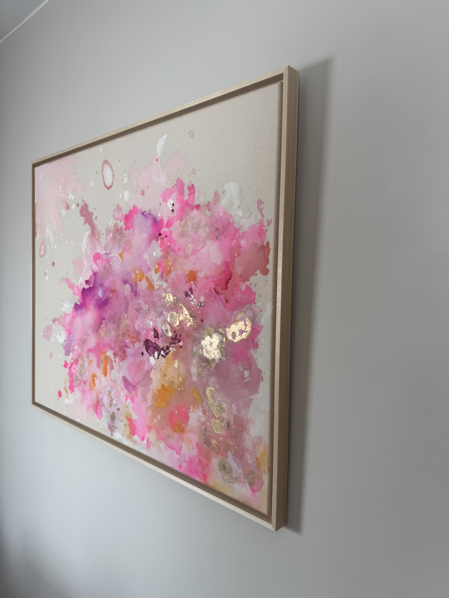 Bloom, 2026, Acryl und Gold auf roher Baumwollleinwand, Ansicht 7